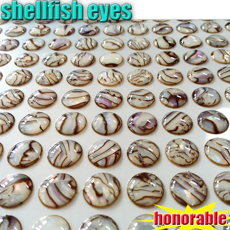 

2018 HOT shellfish lure lifelike eyes size 4MM-5MM-6MM-8MM number:300pcs/lot size:BH-1