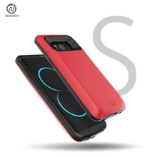 Внешний ТПУ Smart Back power Bank Pack зарядное устройство чехол для Samsung Galaxy S8 S8Plus с usb-кабелем