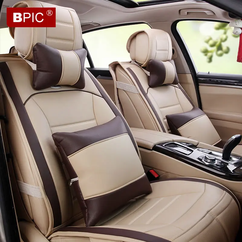 2015 genuine leather Car Seat Covers Universal Fit Polyester Composite