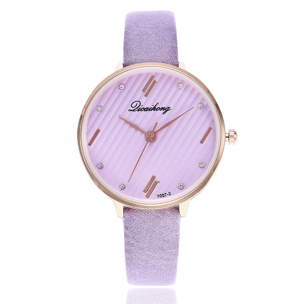 

Woman's Watch 2018 Meteor Shower Rhinestone Analog Dial Ladies Wristwatches Leather Strap Quartz-watch Casual Female Dress Clock
