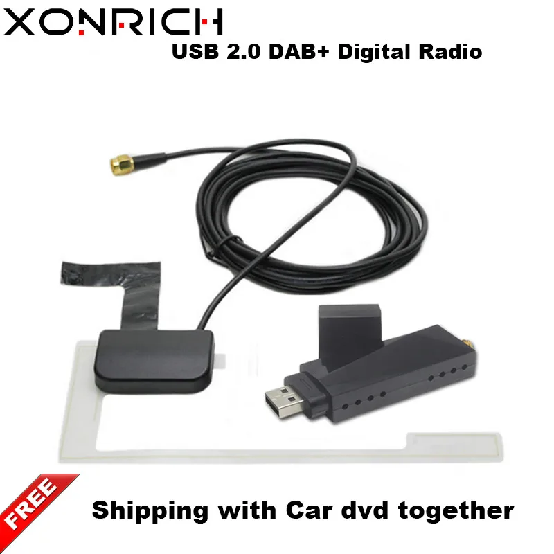 Портативный USB 2 0 автомобильный DVD PlayerDigital радио приемник DAB + тюнер Палка w/антенна