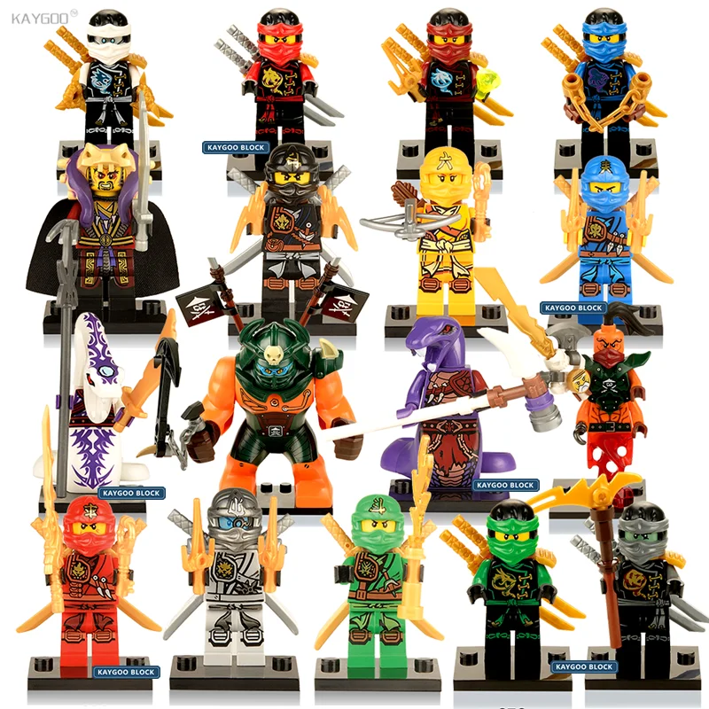 

Kaygoo Fantom Ninja Blocks KAI JAY COLE ZANE Lloyd WU NYA GARMADON Morro Building Blocks Kids Toys Gifts Single Sale