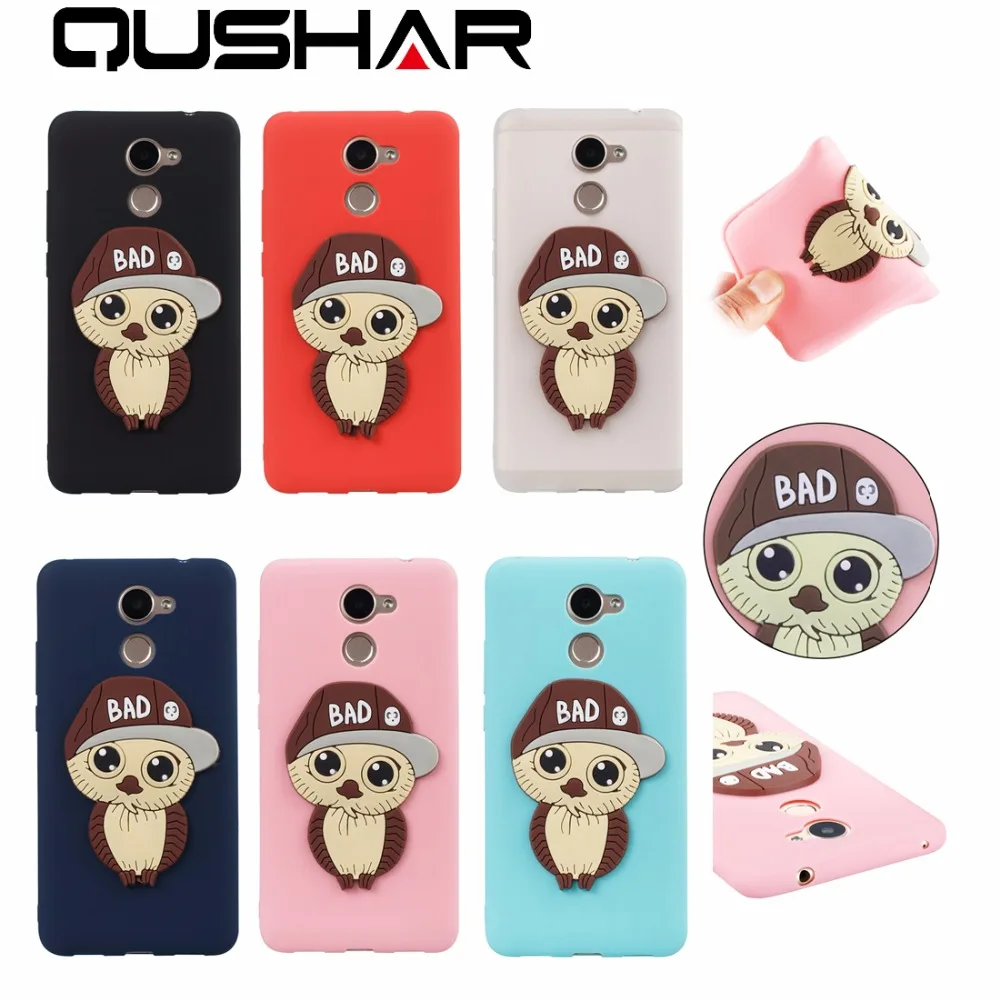 For HUAWEI Enjoy7 Plus Honor6A Y5 III 2017 lovely Owl Anti-Fall Phone Cover Case Silicone Soft Bad Boy Cartoon Shell Rose |