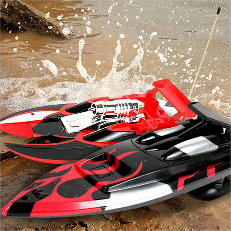 

Radio Remote Control Boat Twin Motor High Speed RC Racing Outdoor Red Green Blue Black Color New Arrival