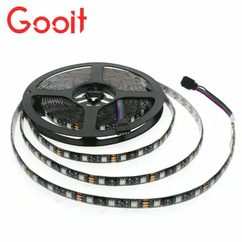 

5050 Black PCB LED Strip 12V Flexible Decoration Lighting LED Tape RGB/White/Warm White/Blue/Green/Red lights