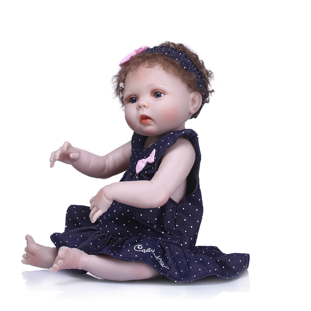 Кукла npk 55 см 22 &quotполный Силиконовый Bebe куклы возрожденная кукла Реалистичная