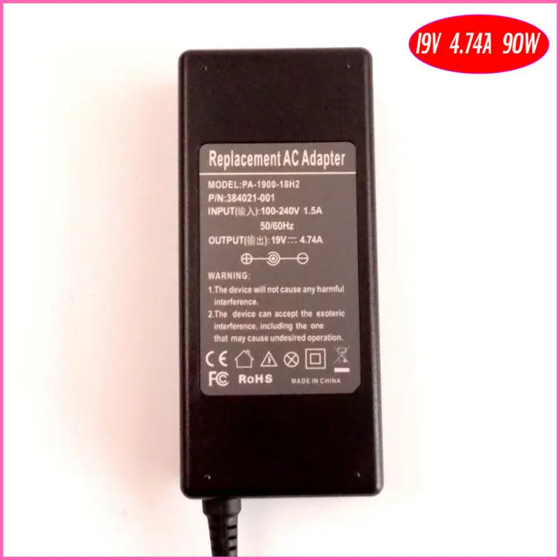 19V 4.74A 90W Ноутбук Ac адаптер Зарядное устройство для HP/Compaq 6530b 6531s 6535b 6535s 6710b 6715b 6715s 6730b