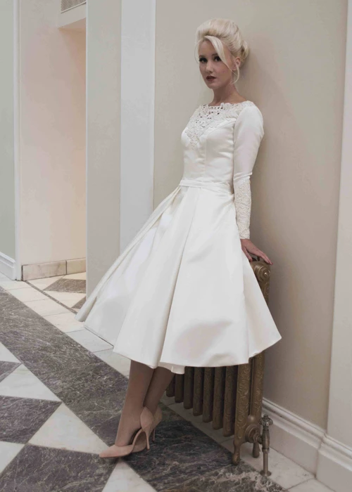 winter tea length dresses