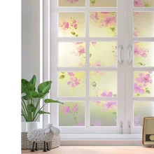 90x400 см ПВХ самоклеящаяся защитная пленка на окна. Витражные домашние декоративные стеклянные покрытия фиолетовая Слива теплоизоляция