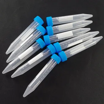 

10pcs 10ml Plastic Test Tubes Centrifuge Tubes V-bottom