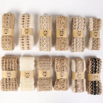 

2m/roll Natura Linen Webbing Hemp Rope Woven Ribbon Handmade DIY Home Decoration Wedding Holiday Party Supplies Handmade Materia