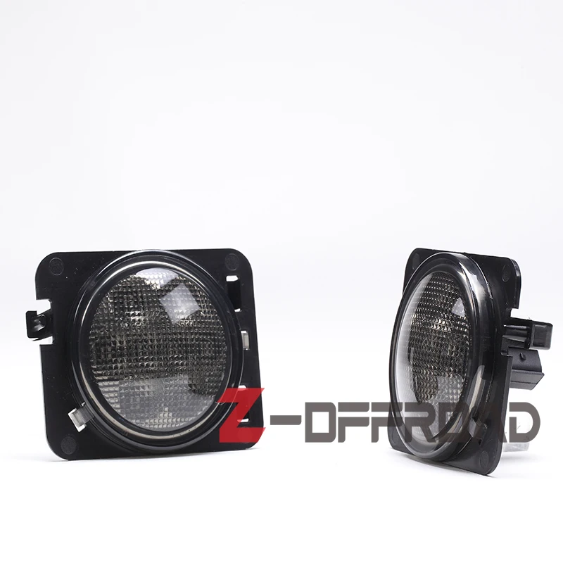 

2PCS 3W Amber LED Side Marker Lamp Lighting Front Fender Flares Light replacement For Jeep Wrangler JK 2007~2015