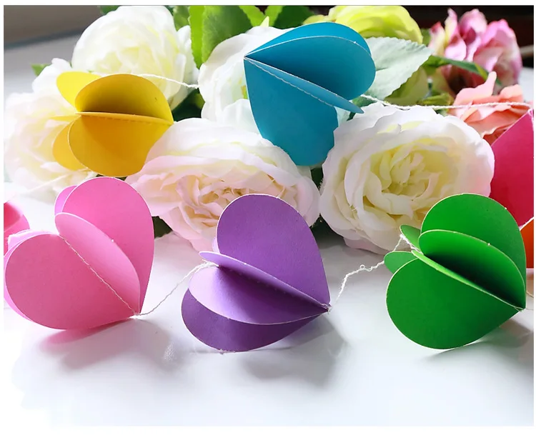 3d heart garlands 8