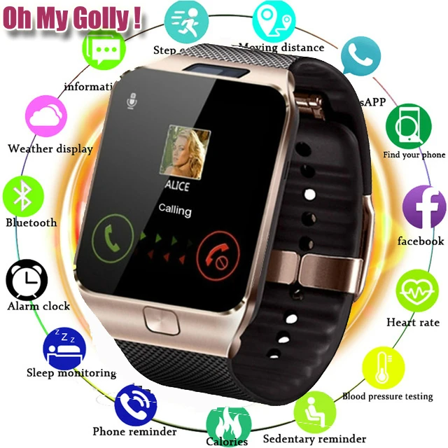 Bluetooth Смарт часы DZ09 для Apple Watch с камерой 2G SIM TF слот карты Smartwatch телефон Android IPhone Xiaomi