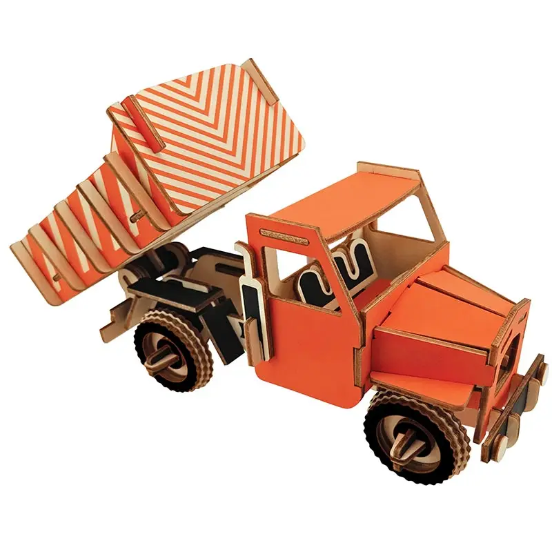 APEX большой грузовик игрушка DIY Дерево ручной работы 3D трёхмерная головоломка-пазл шт сборка игрушка головоломка игра строительство модель