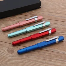 Классическая металлическая ручка офисная матовая цветная подарочная портативная карманная авторучка