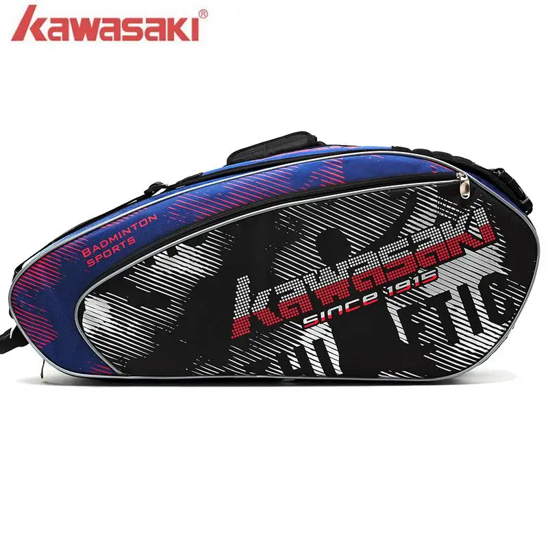 

2018 Kawasaki KBB-8632 Purple bag Multifuntional Sports Bag Badminton Racket Bag for 6 pcs Tennis Backpack
