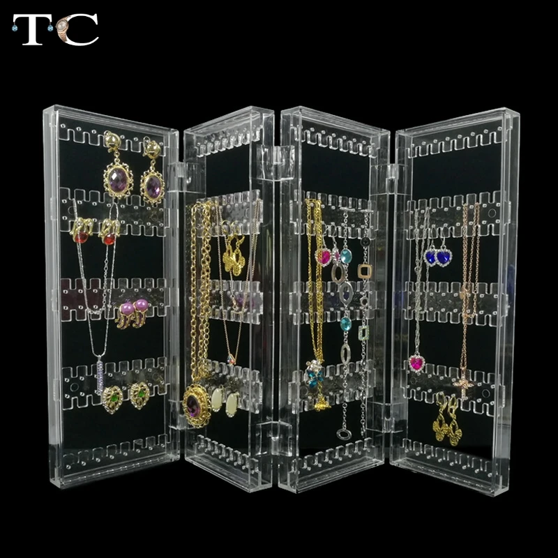 Clear Acrylic Jewelry Display earring pendant holder jewelry organizer 