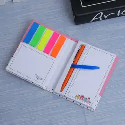 1 шт. Новинка креативный Kawaii Mini memo pad поставляется с шариковой ручкой блокнот дать своим детям лучшее обучение канцелярские принадлежности