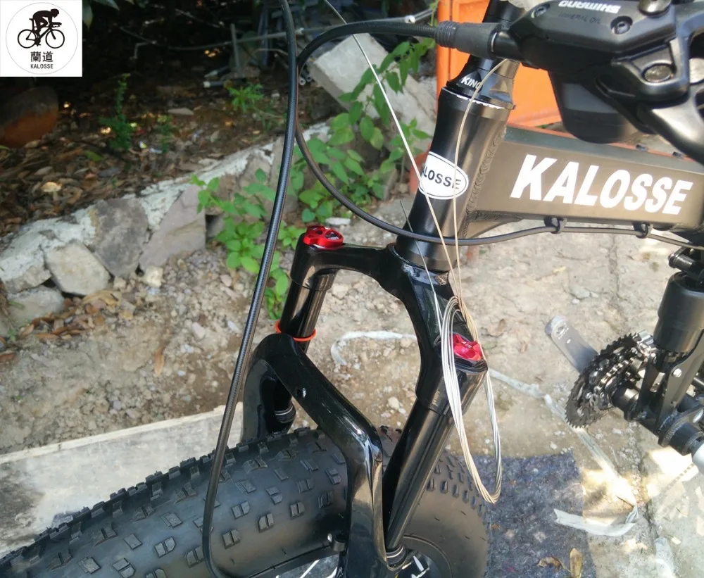 Top Kalosse Folding  DIY colors  Snow bike  26*4.0  tires Soft-tail mountain  bike   24/27/30 speed     tyre dirt bike 3