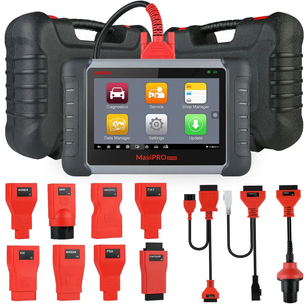 Autel MaxiPRO MP808K Авто диагностический инструмент автоматического OBD2 читатель кода Автомобильный сканер для диагностики scania помощи при парковке VAG COM как DS808K