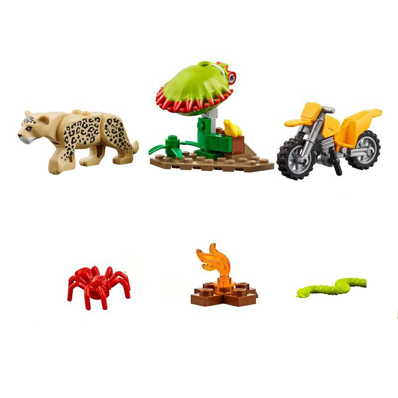 Lepin-02061-City-Series-Exploration-of-Jungle-Building-Blocks-Set-60161-Educational-Toys-For-Children-Christmas (4)