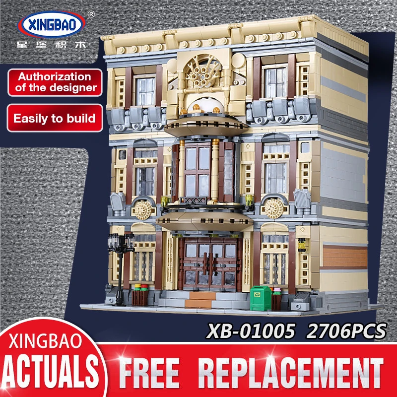 

Xingbao 01005 5052Pcs Genuine Creative MOC City Series The Maritime Museum Set Children Building Blocks Bricks Toys Model Gifts