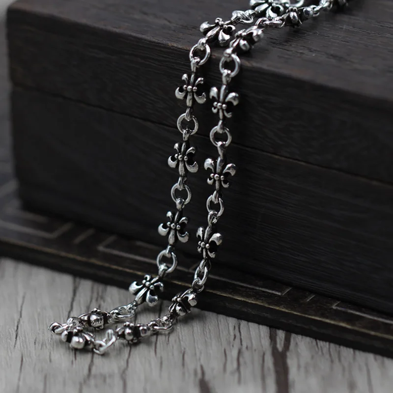 

Sterling Silver 925 To Create Personality To Boat Anchor Necklace Thai Silver Vintage Punk Wind Sweater Chain Price