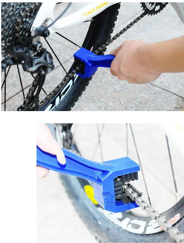 1 шт. велосипедная обгонная муфта чистящие щетки велосипедная цепь щетка велосипедная цепь зубчатая щетка-очиститель цепь для велосипеда очиститель