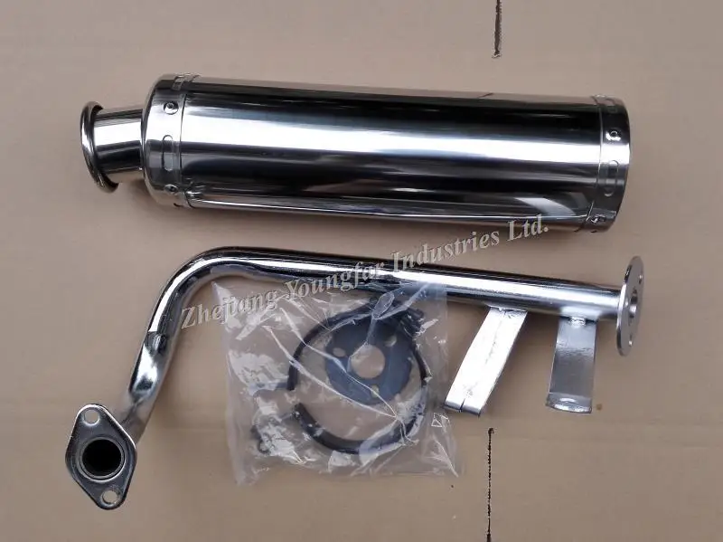 Scooter Moped 4 stroke GY6 50 GY6 80 139QMB Performance Exhaust Pipe