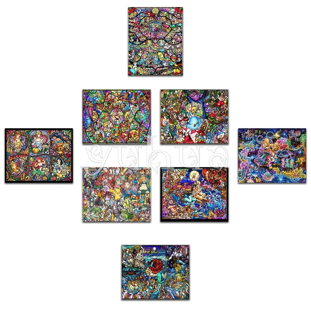 

5D DIY Diamond embroidery Princess Full Round Diamond mosaic Full Square Diamond painting Disnet Cross stitch Cartoon color Art#