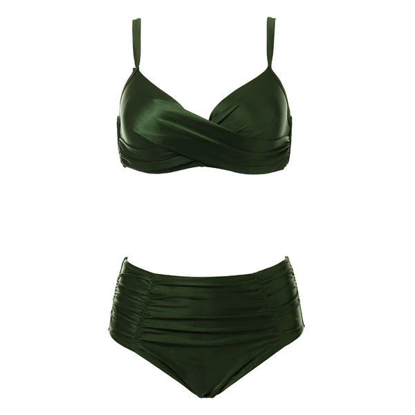 Andzhelika bikini коллекция Женский купальник с плотной чашкой - Цвет: Army green