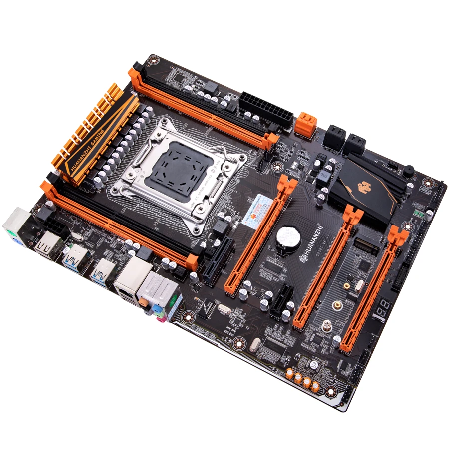 Материнская плата HUANANZHI X79 материнская LGA 2011 ATX USB 3 0 SATA3 PCI E NVME M.2 поддержка 4х16G REG ECC
