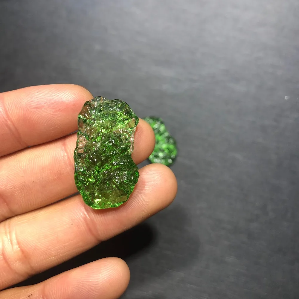 Palm Stone Green Fluorite 2 1/2" Healing Crystals Chakra Reiki Metaphysical