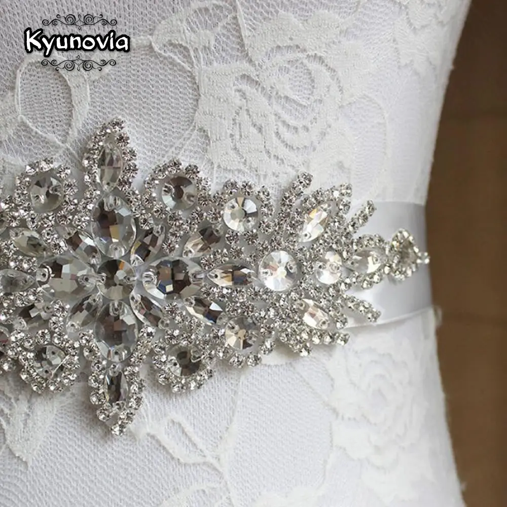 Свадебные аксессуары Kyunovia атласный пояс для свадебного платья лента невесты