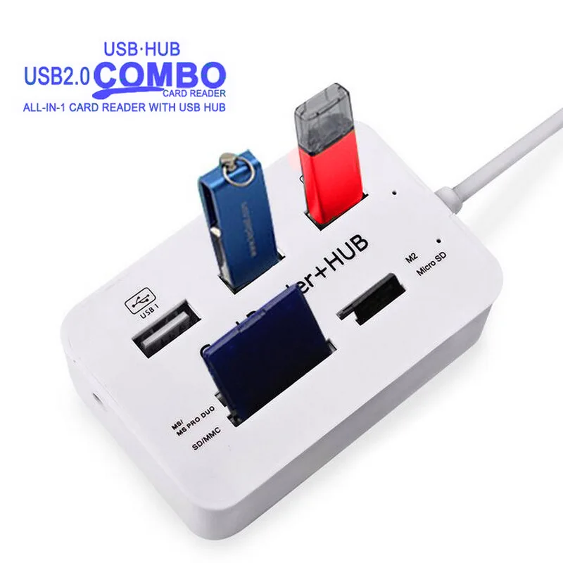 Cliry Мульти Микро usb-хаб 2,0 OTG комбинированный USB разветвитель SD TF кардридер удлинитель порт концентраторы WH кабель адаптер для компьютера Smart