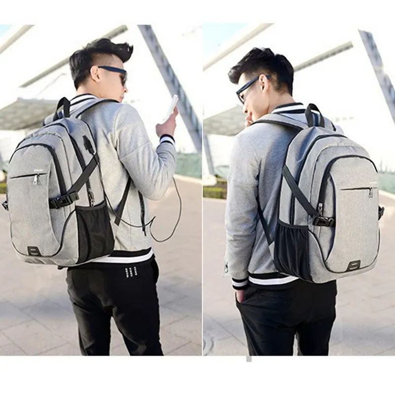 

LOOZYKIT Men Backpack Bag Brand 15.6 Inch Laptop Notebook Mochila Waterproof Back Pack Backbag School Backpack 32*18*48CM Male