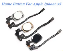 1 шт. новый для Apple Iphone 5S возвращается модуль клавиатуры Оригинальный Touch ID сенсор Главная кнопка Ключ Flex ленточный кабель сборки