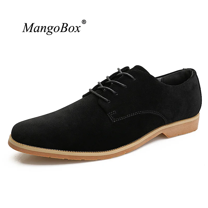 

2018 Men Formal Shoes Black Gray Suede Leather Men's Moccasins Rubber Soles Men Casual Shoes Fashion Brand Dress Shoes For Men