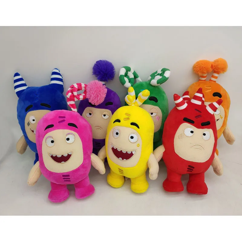 

Strange Treasure Of Soldiers Oddbods Monster Plush Dolls Cartoon Newt Buuble Pogo Zee Jeff Fuse Slick Peluche Toys Kids Gift