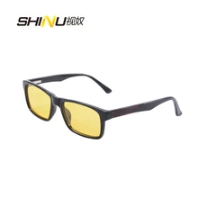 Антибликовые очки для вождения, желтые линзы, очки ночного видения для женщин и мужчин, компьютерные очки с защитой от синего излучения, игровые очки SH009