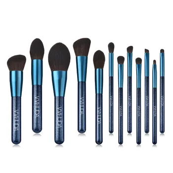 

VVHUDA Makeup Brushes 12 Pcs Premium Synthetic Bristle Foundation Powder Concealer Eye Shadow Professional Cosmetic Brushes Kit