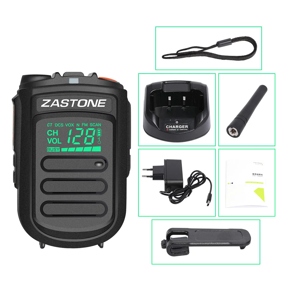 10 шт. Zastone MINI9 walkie talkie UHF 400-470 МГц 128CH коммуникационное оборудование портативное радио удобный коммуникатор КВ трансивер