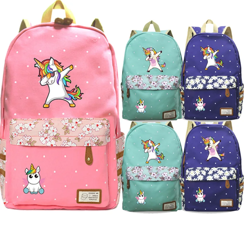 

Casual Funny Dabbing Unicorn Backpack Students Boys Girls Men Women Mochila Fashion New High Quality Travel Rucksack for Teens