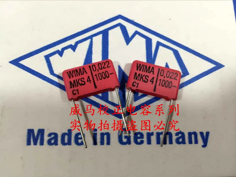 2020 горячая распродажа 10 шт./20 шт. немецкий конденсатор WIMA MKS4 1000V0.022UF 1000V 223 22n P: 15 мм |