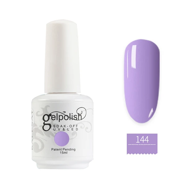 15 мл. Гель-лак для ногтей телесного и фиолетового цвета, сделай сам, УФ-лак для ногтей, светодиодный гель для ногтей, эмалированный Гель-лак, лак для ногтей, высокое качество, лак - Цвет: 144