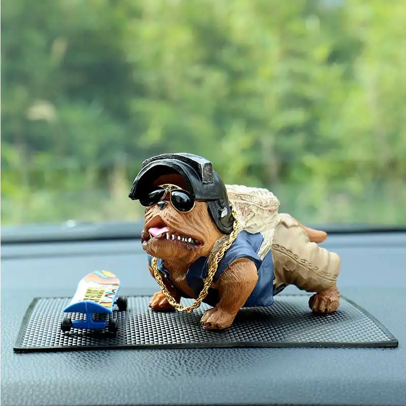 Auto Dashboard Ornament Bully Pitbull Hund Puppe Auto Innen