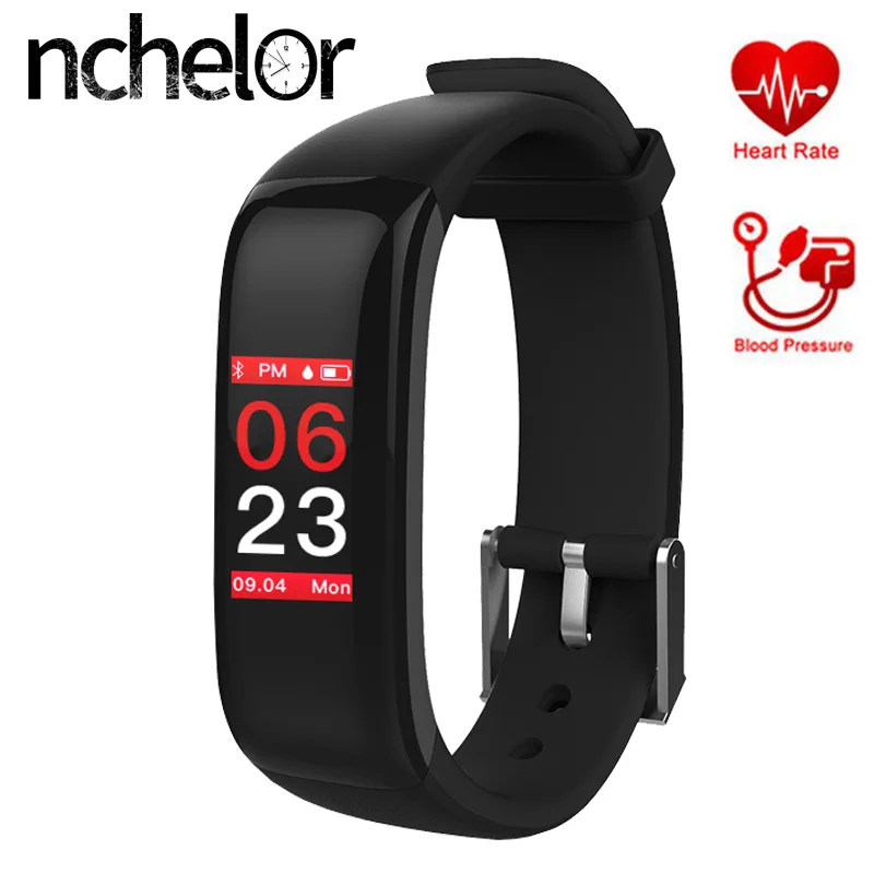 

NEW IP67 Waterproof Smart Bracelet P1 Plus Colorful Screen Sport Band Blood Pressure Heart Rate Monitor Fitness Tracker Watch