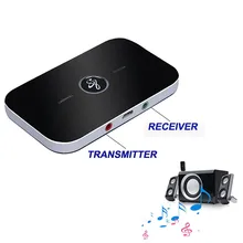 B6 2 in1 Bluetooth 4,0 передатчик и приемник Беспроводной A2DP аудио адаптер Aux 3,5 мм аудио плеер для ТВ/MP3/смартфона/ПК