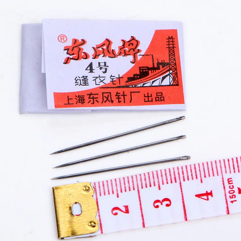 

Brand 50PCS/LOT Stainless Steel more 6 sizes Eye Sewing Needles Sewing Pins Set Home DIY Crafts Household Sewing Accessories